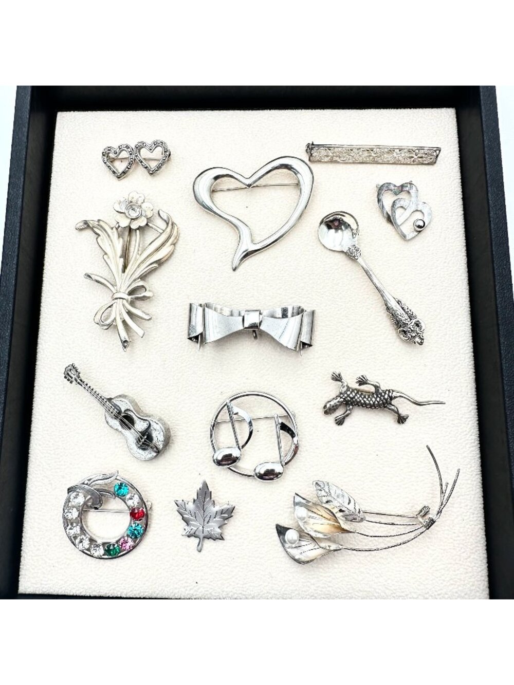 Sterling Silver Pins Brooches Lot 63 Grams Wear Scrap or Resell All XRF Tested